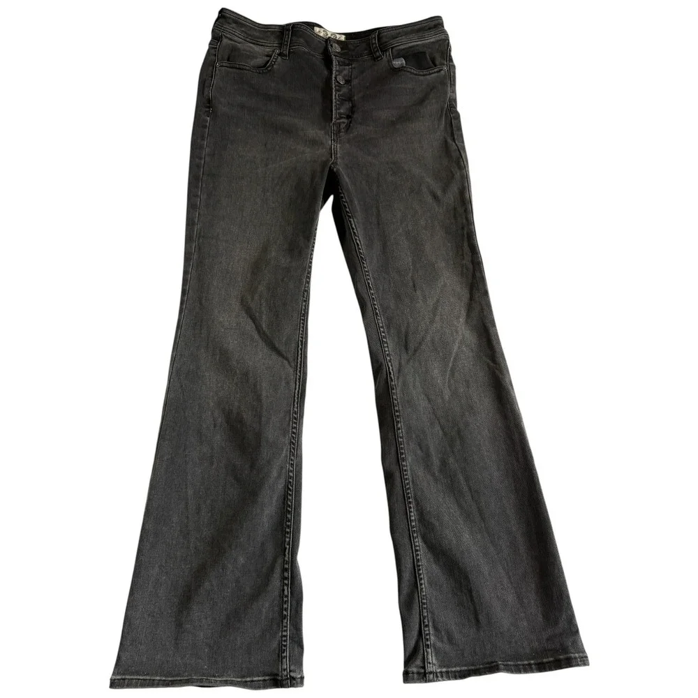 We The Free Bootcut Jeans Womens‎ 32 Black Denim Stretch Dark Wash Everyday Wear